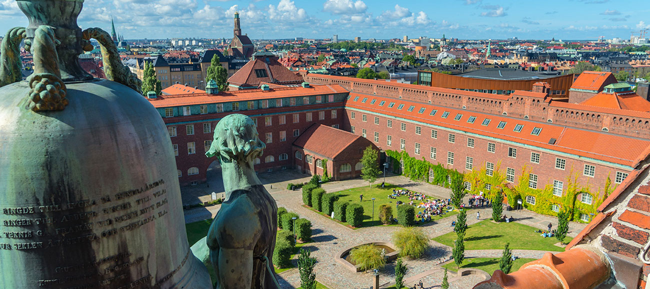 ariel view of KTH stockholm